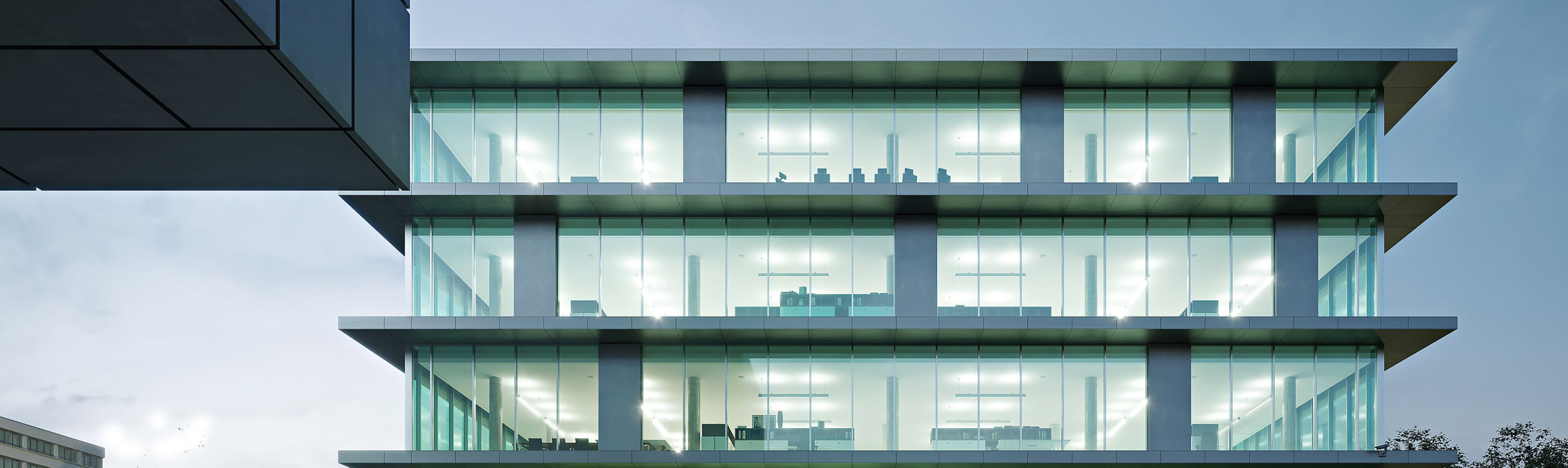 external view of commercial building