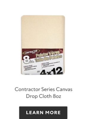 Contractor Series Canvas Drop Cloth 8oz, learn more.