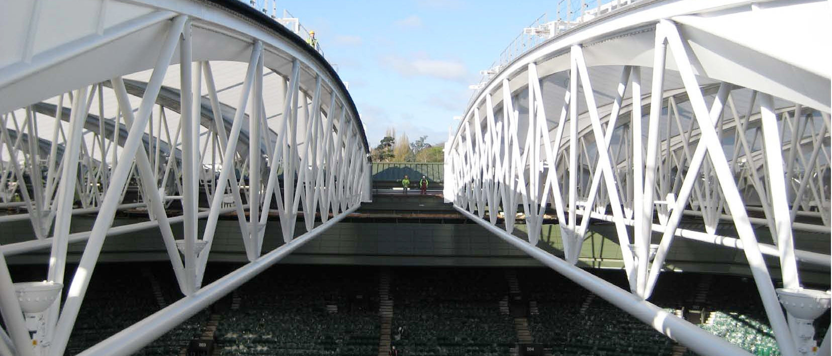 steel bridge coated in protective corrosion protection