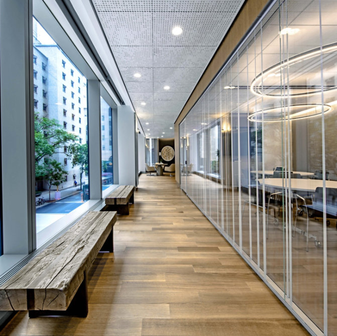 wood floor hallway