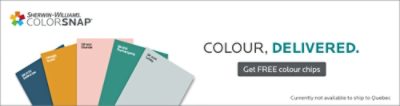 Sherwin-Williams ColorSnap. Colour, delivered. Get free colour chips. Currently not available to ship to Quebec.