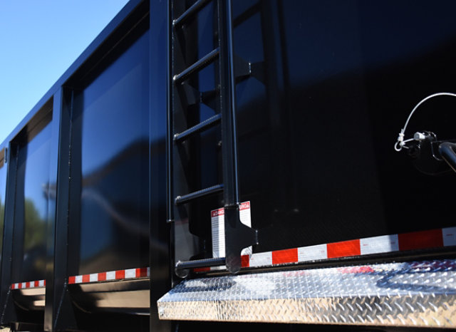 Black trailer coated with Duraspar IP