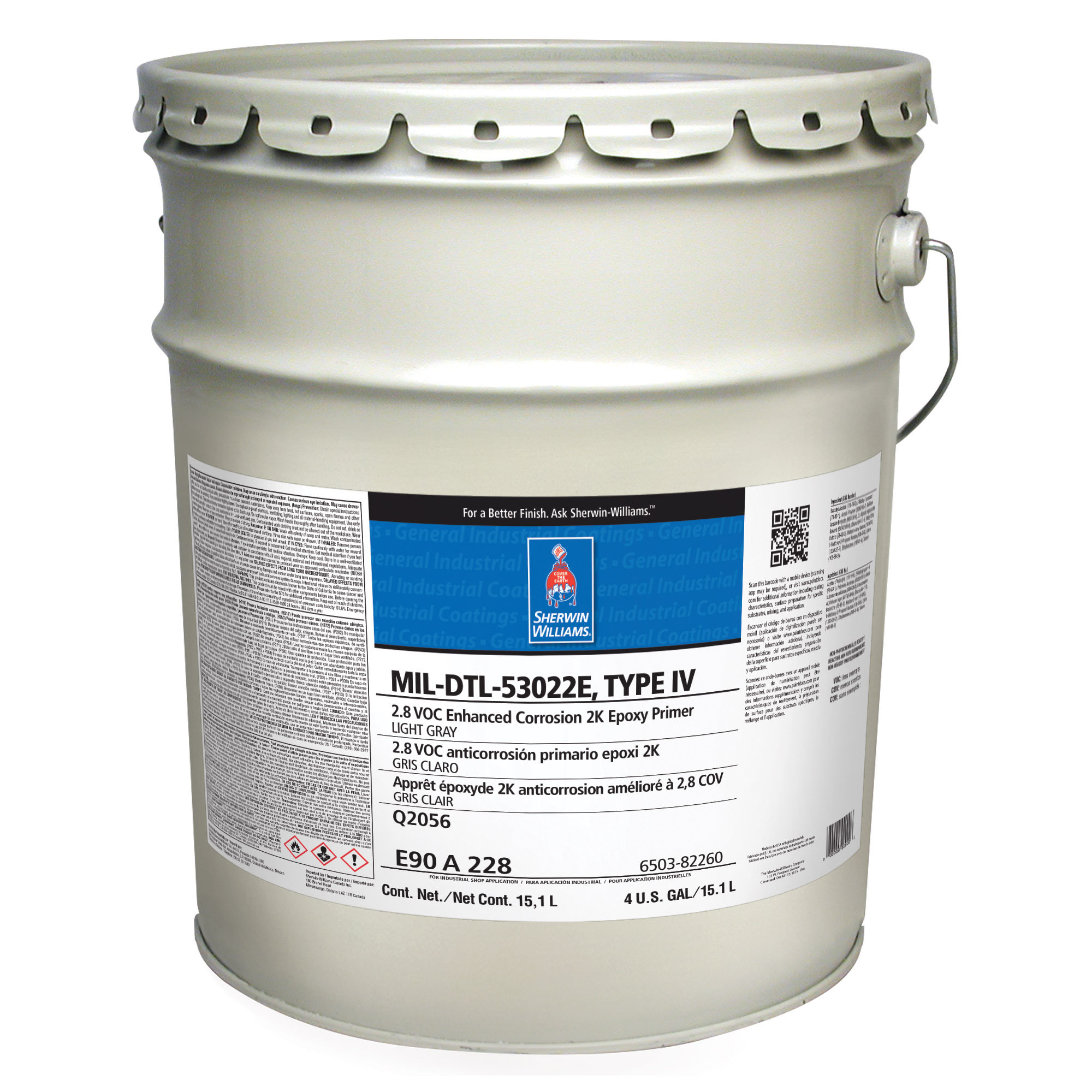 MIL-DTL-53022F, Type IV HAPS Free 2.8 VOC Enhanced Corrosion Primer