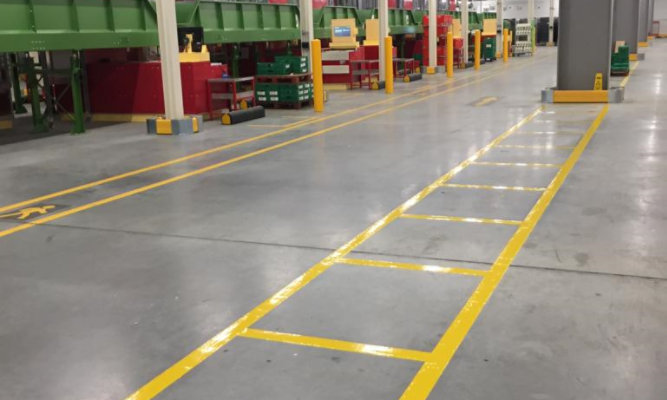 Ocado line marking