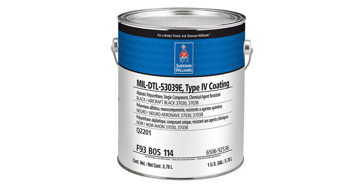 MIL-DTL-53039F, Type IV Aliphatic Polyurethane CARC