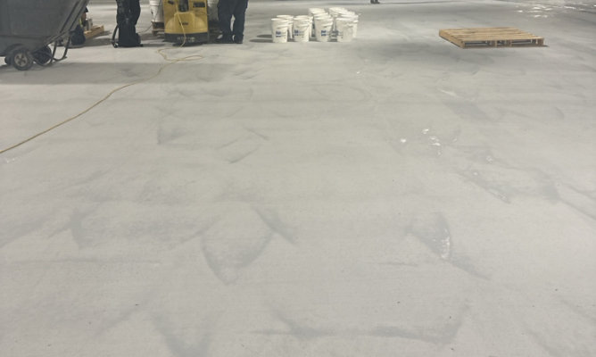 Surface prep of concrete