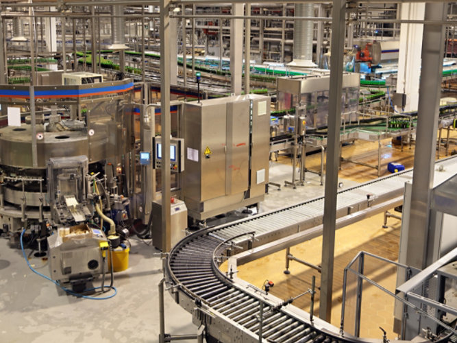 a manufacturing factory foor