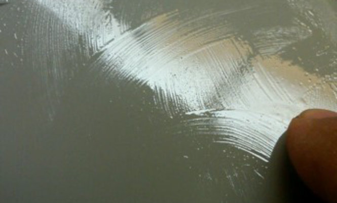 amine blush reaction from epoxy flooring application