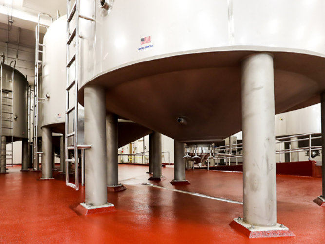 fastop urethane mortar in food processing facility
