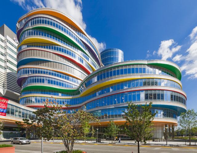 Colorful metal children's hospital