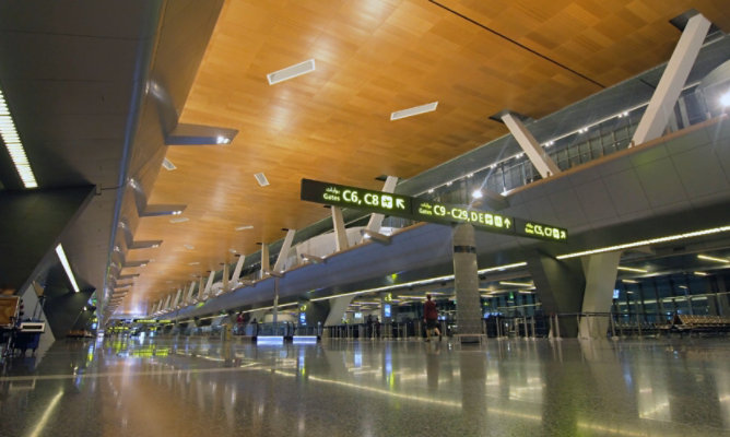 Hamad International Airport in Doha, Qatar