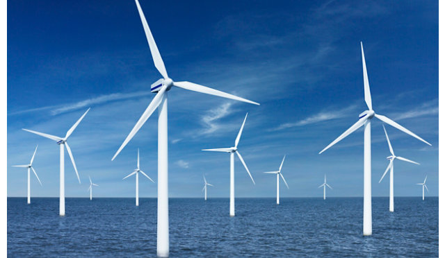 Wind turbines in the water