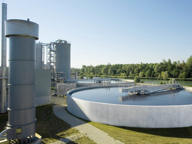 water treatment at a pulp and paper facility