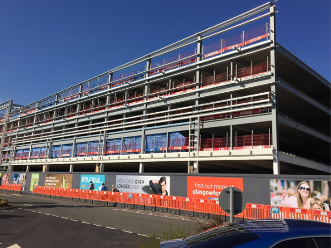 Commercial building under construction