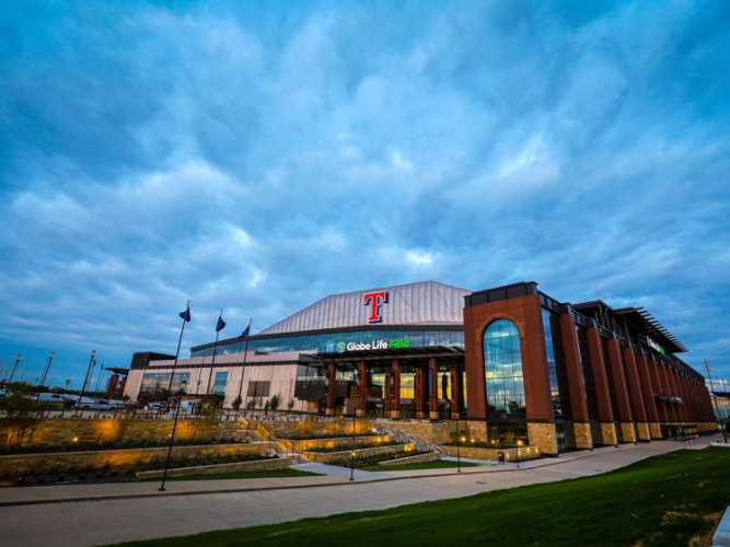 Globe Life field in Arlington, Texas