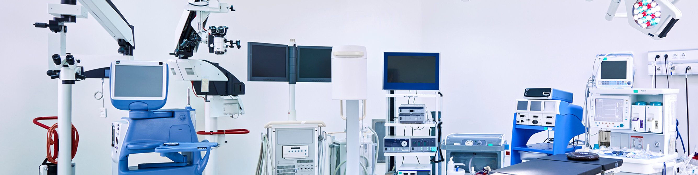 Clean surgical room with resinous floors