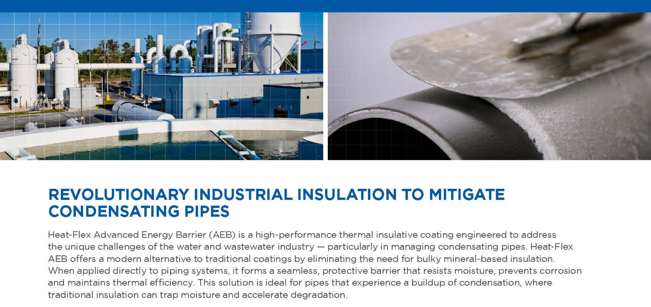 First page of heat-flex aeb brochure