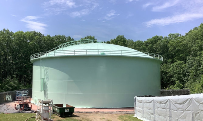 Holyoke Water Works tank restoration