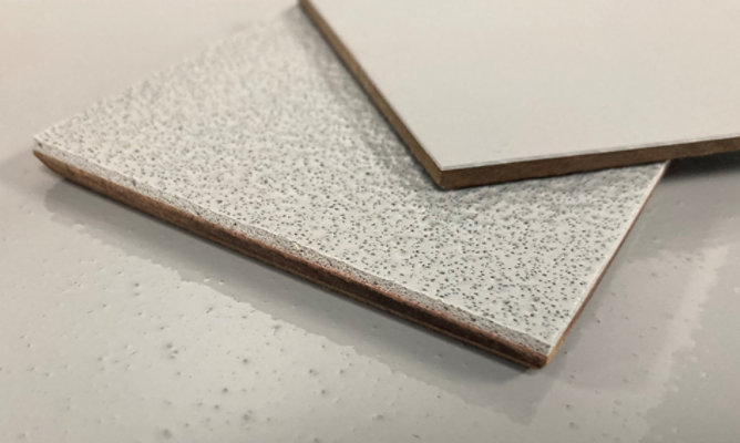 samples of resinous floors showing varying levels of slip resistance