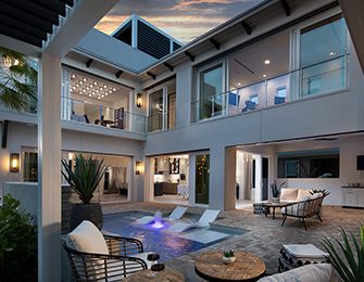 Sherwin-Williams teamed up with other industry leaders to design a home that celebrates everything making modern homes beautiful in 2022—from the inside out. Photos by Jeffrey A. Davis Photography, courtesy of The New American Home 2022.