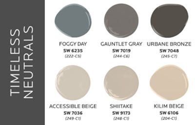Timeless Neutrals color palette.