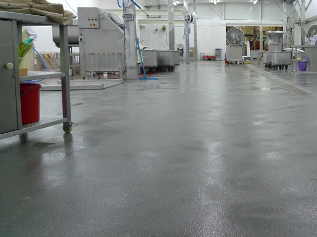 Resin Floor in Food Processing Facility