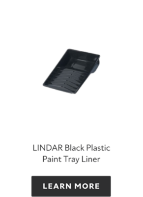 LINDAR Black Plastic Paint Tray Liner, learn more.
