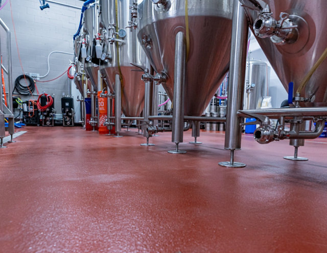 grain based beverage processing floor