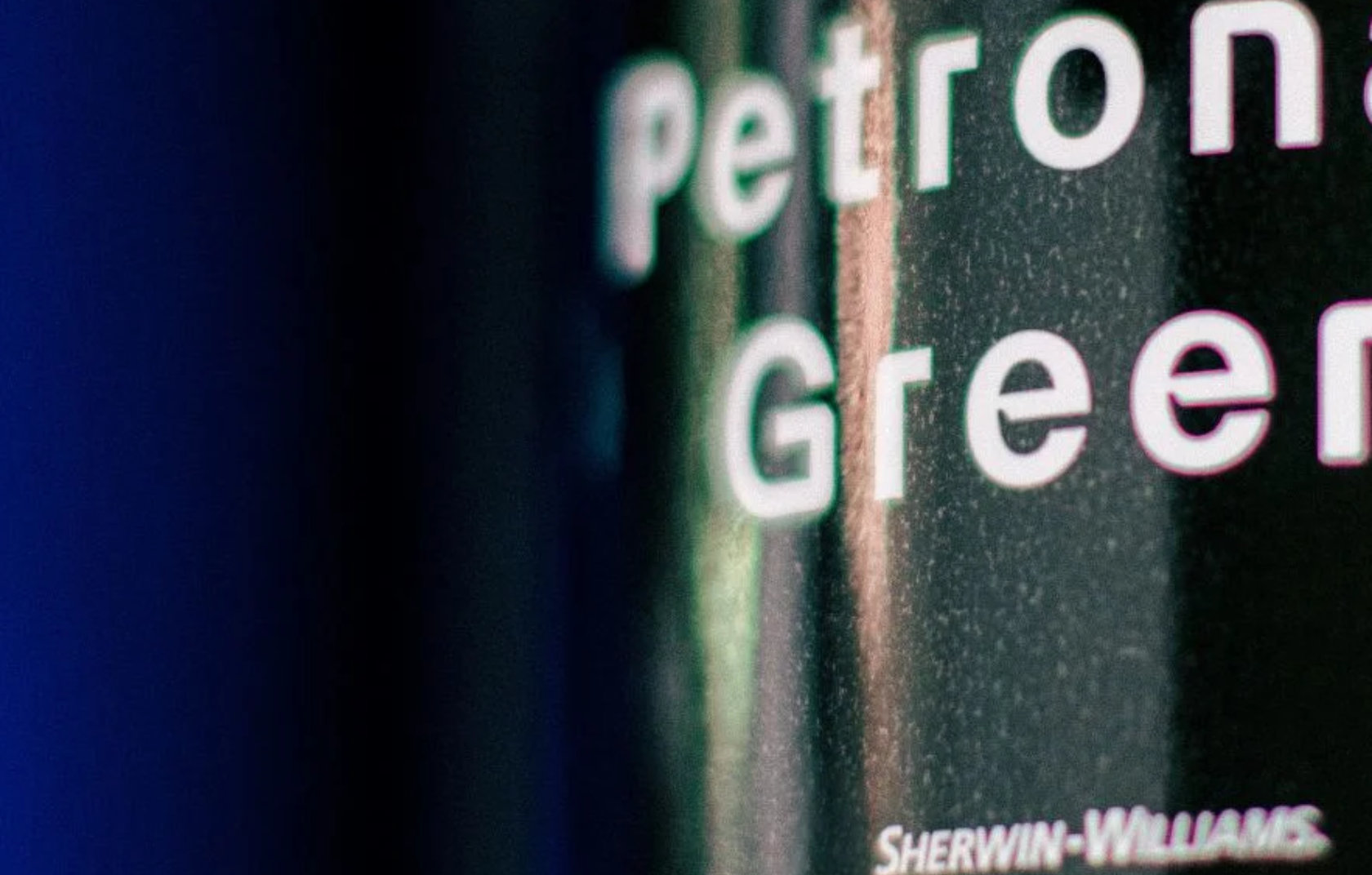 PETRONAS green paint can