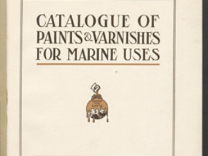 Catalogue de peintures et vernis à usage marin 