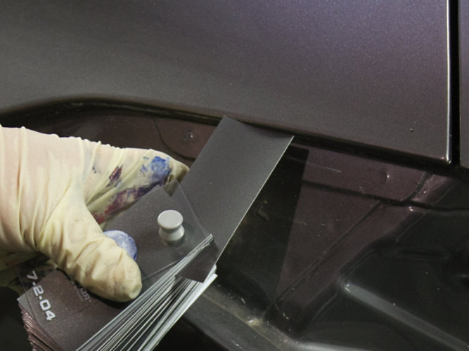 Color chip tool for automotive market