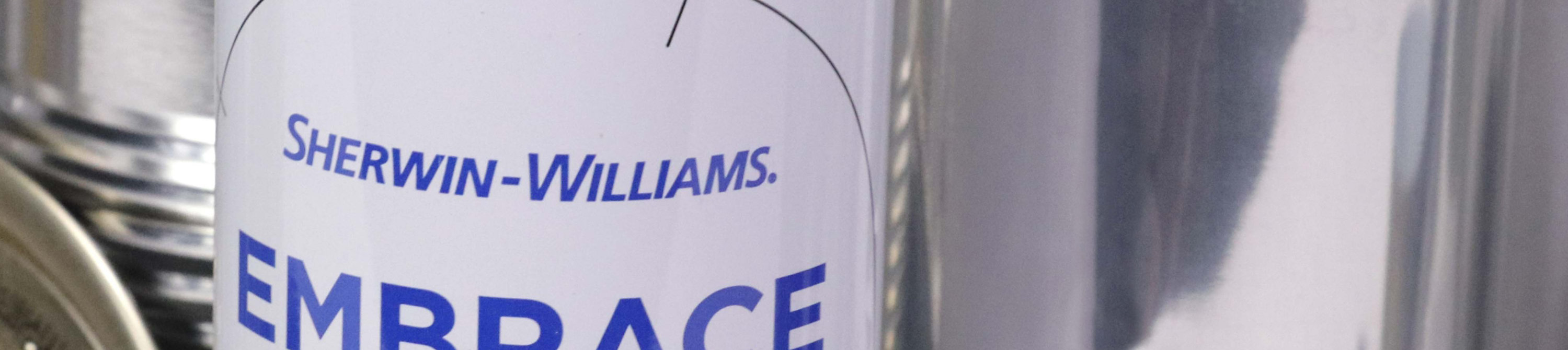 Sherwin-Williams branding on can