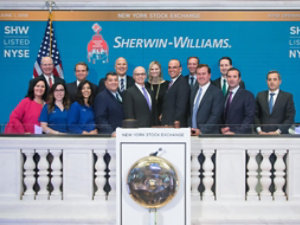 Sherwin-Williams celebrating 150 years at New York Stock Exchange