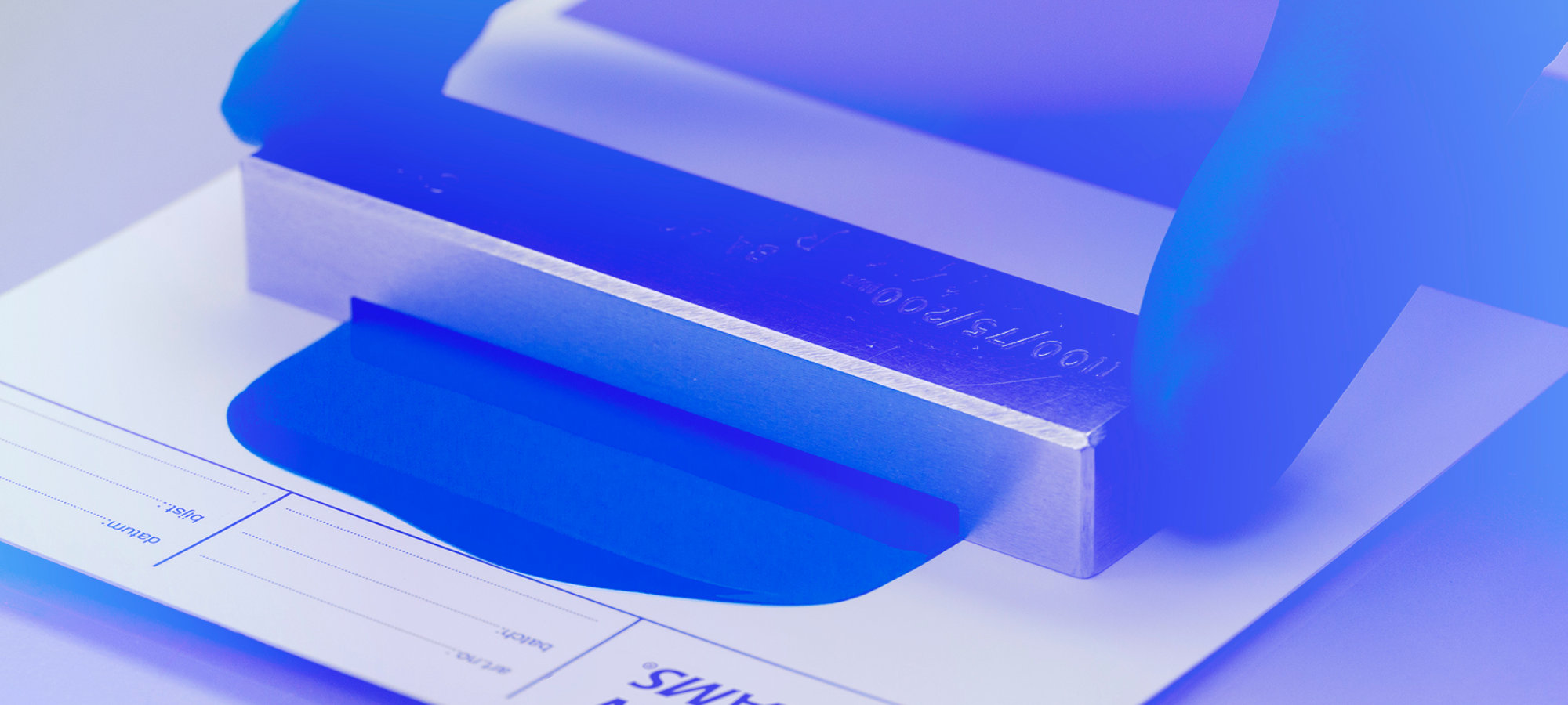 Close up detail of a laboratory technician working with paint testing