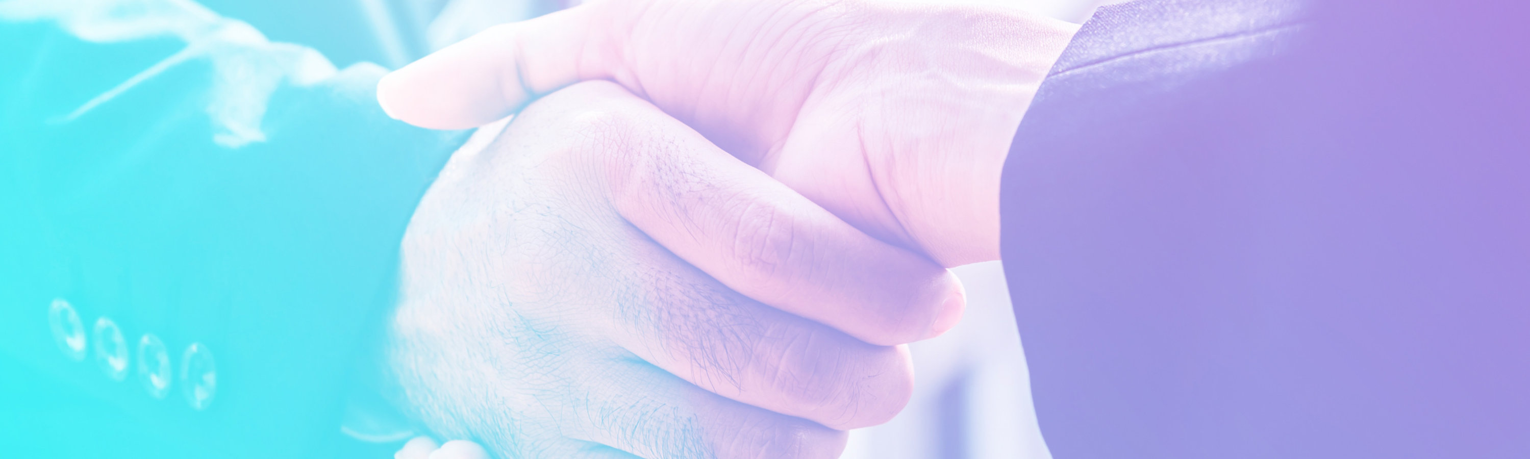 Two business men shaking hands