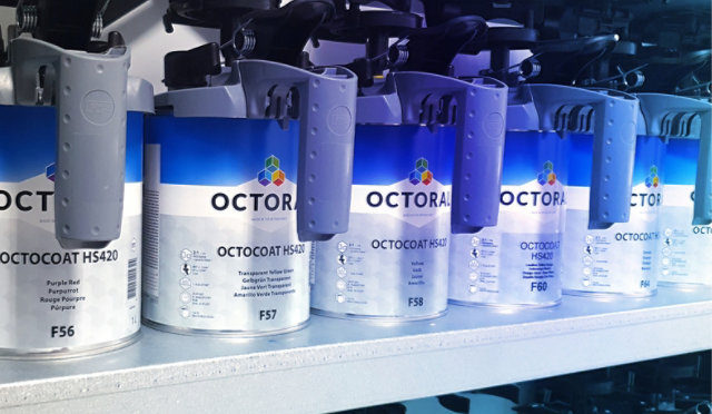 Octocoat mixing bank within an Octoral manufacturing hub.