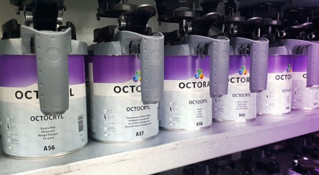 Octocryl mixing bank within an Octoral manufacturing hub.