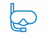 Swimming goggles icon