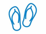 Flip flops icon