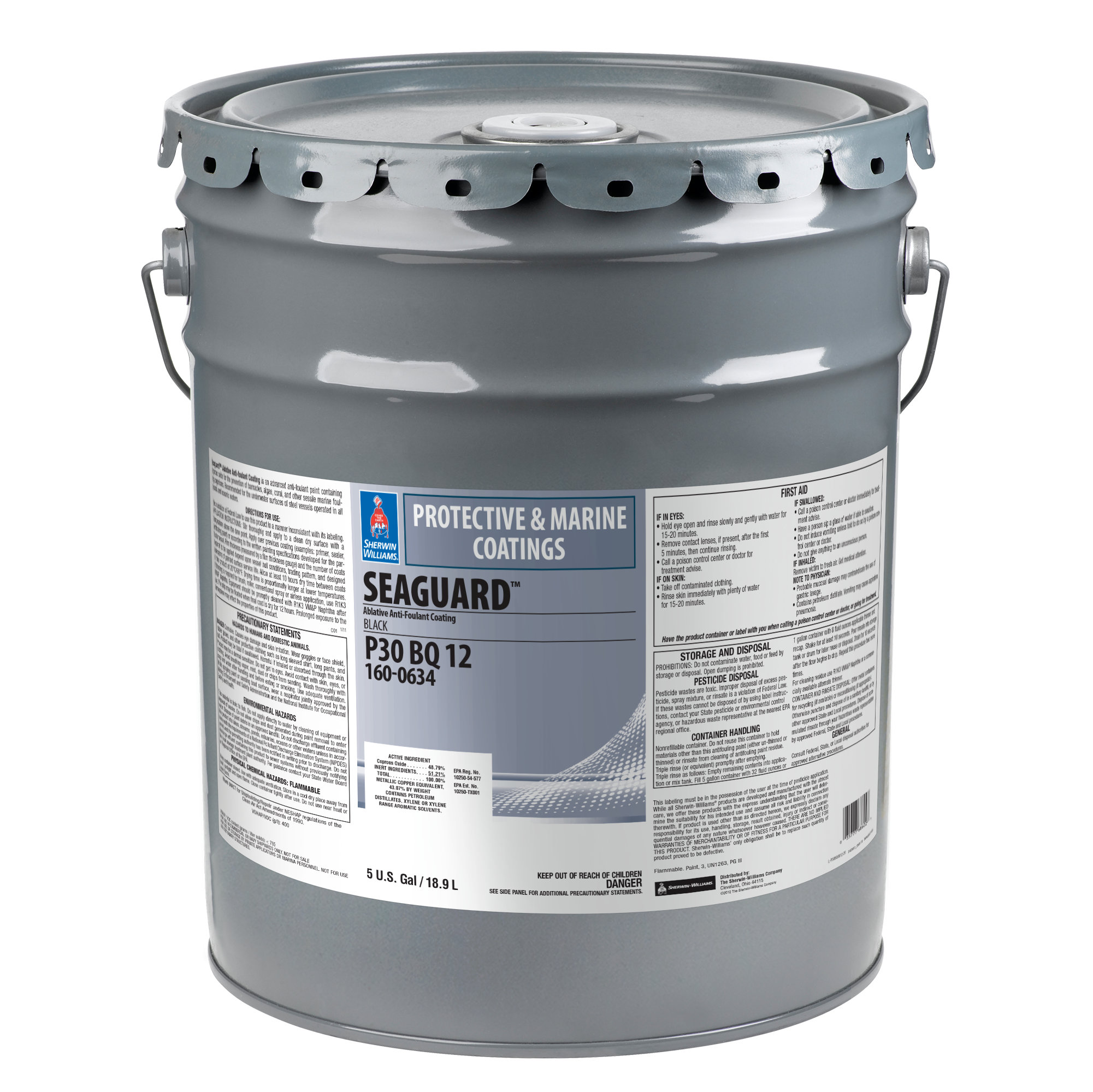 SEAGUARD ABLATIVE A/F BLACK 5GL