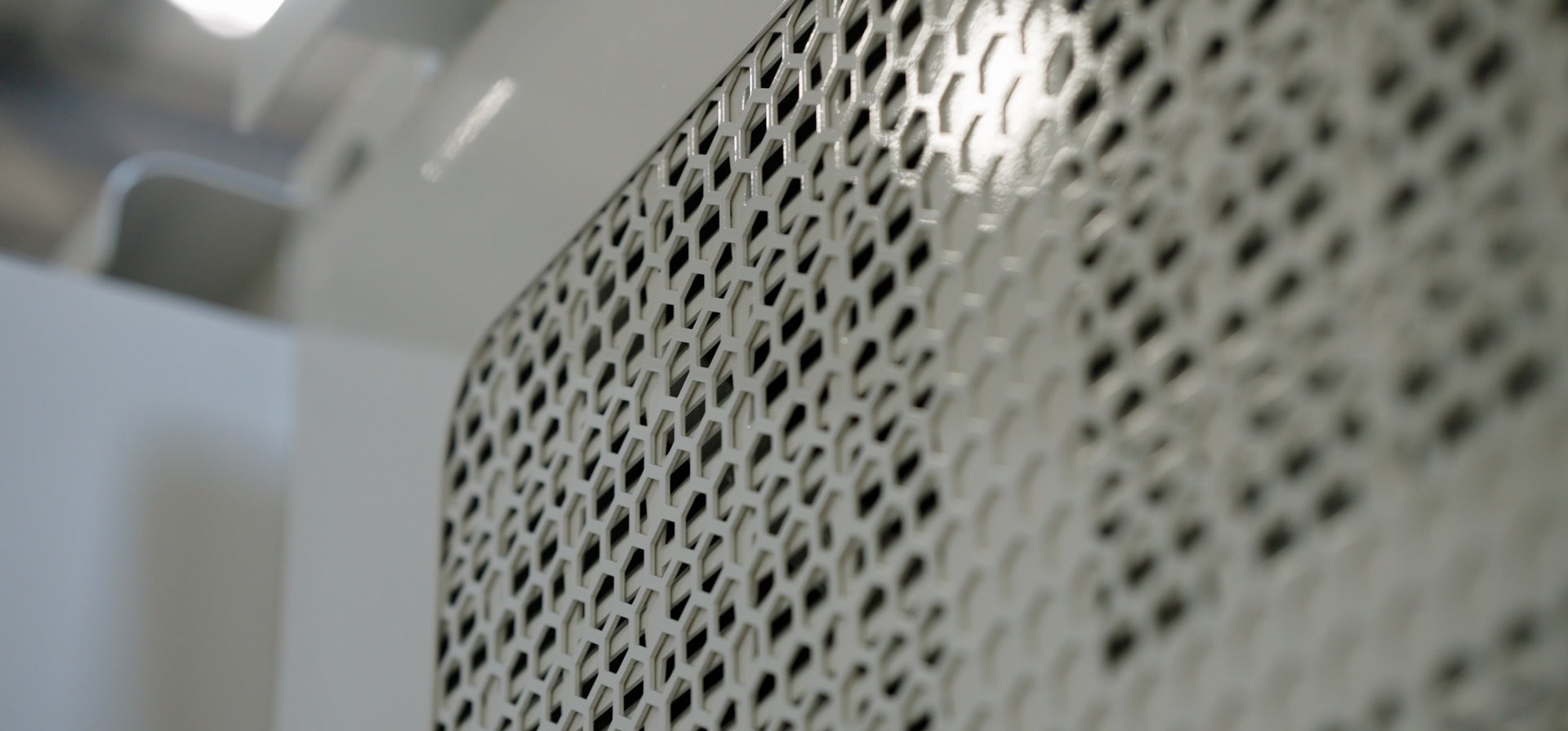 close up of coating applied
