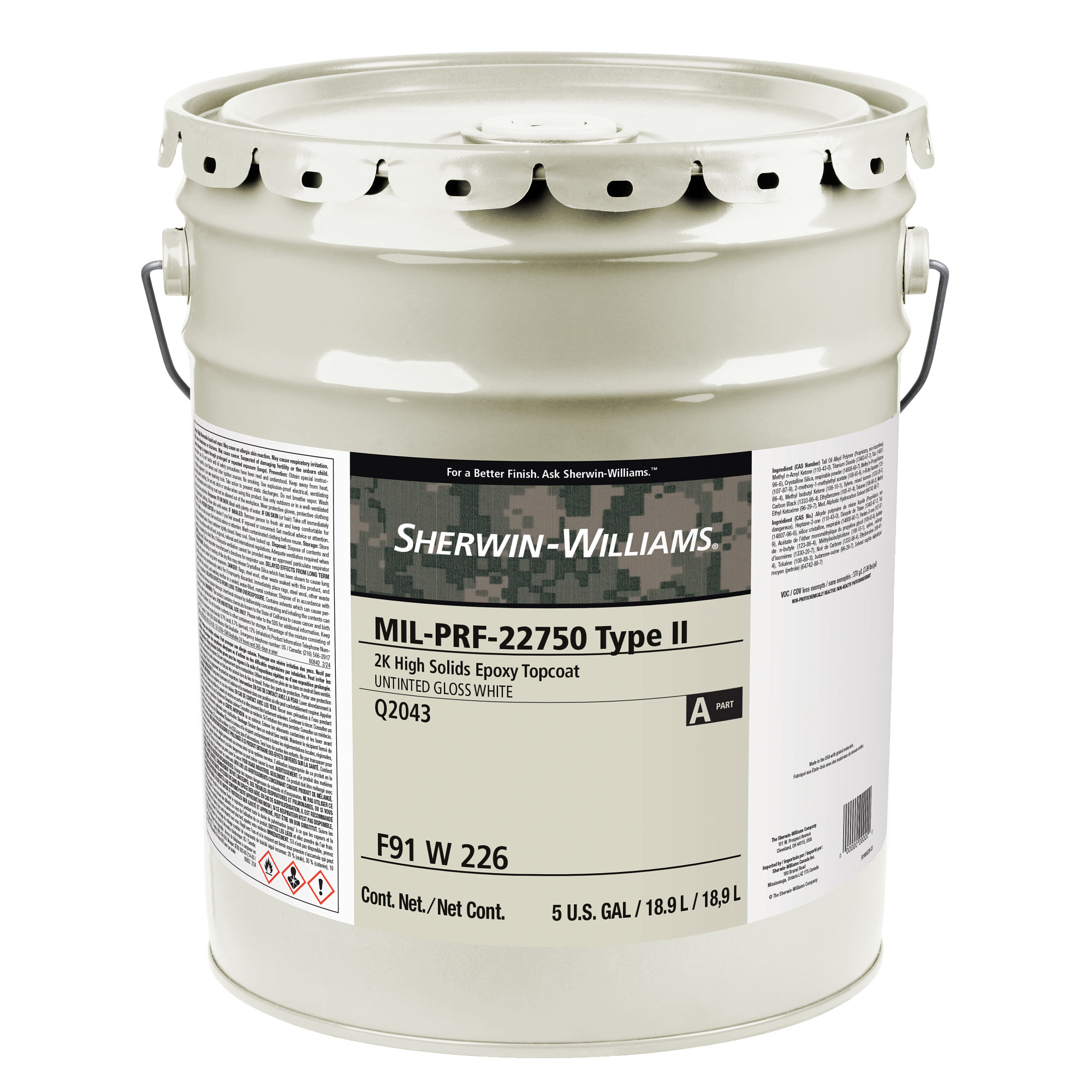 MIL-PRF-22750G, Type II High Solids Epoxy Topcoat | Sherwin-Williams