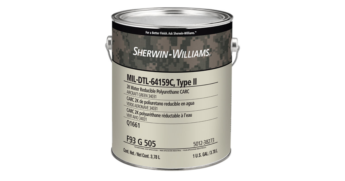 MIL-DTL-64159C, Type II 2K Waterborne Polyurethane CARC