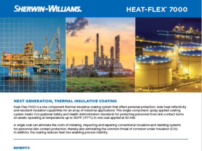 First page image of the Heat-Flex 7000 brochure