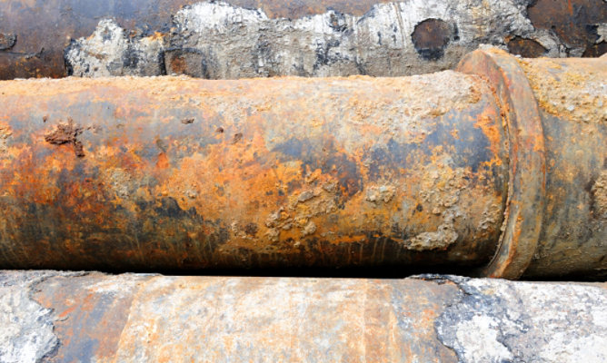 Pipe with corrosion