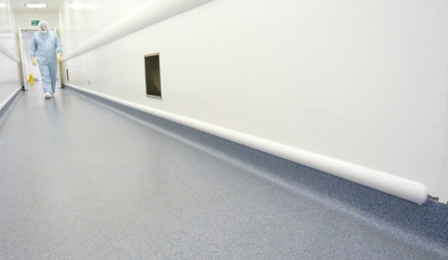 decorative resin floor in hospital