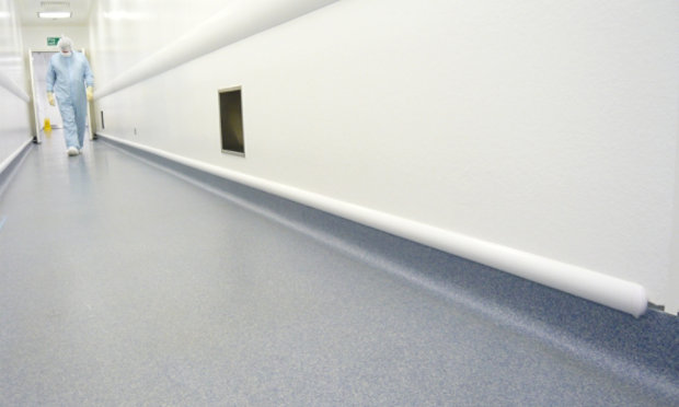 decorative resin floor in hospital