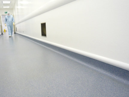 decorative resin floor in hospital