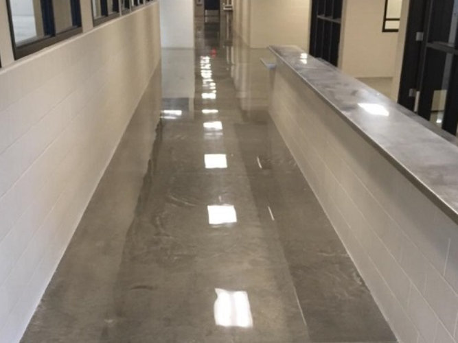 Polished floor