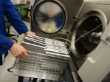 vials loaded in analytical machine